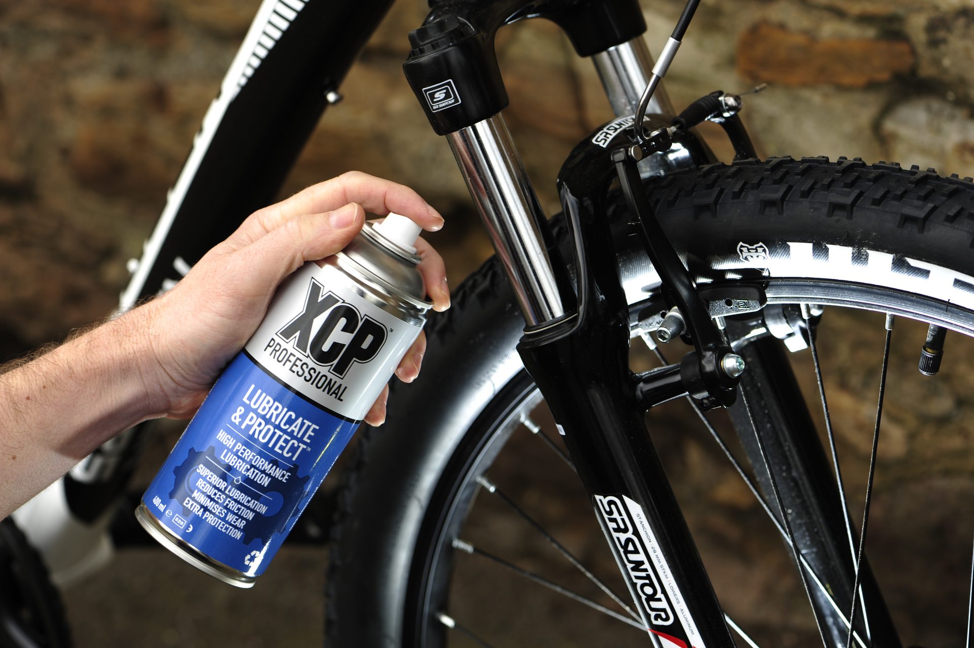 Bike forks with Lubricate & Protect